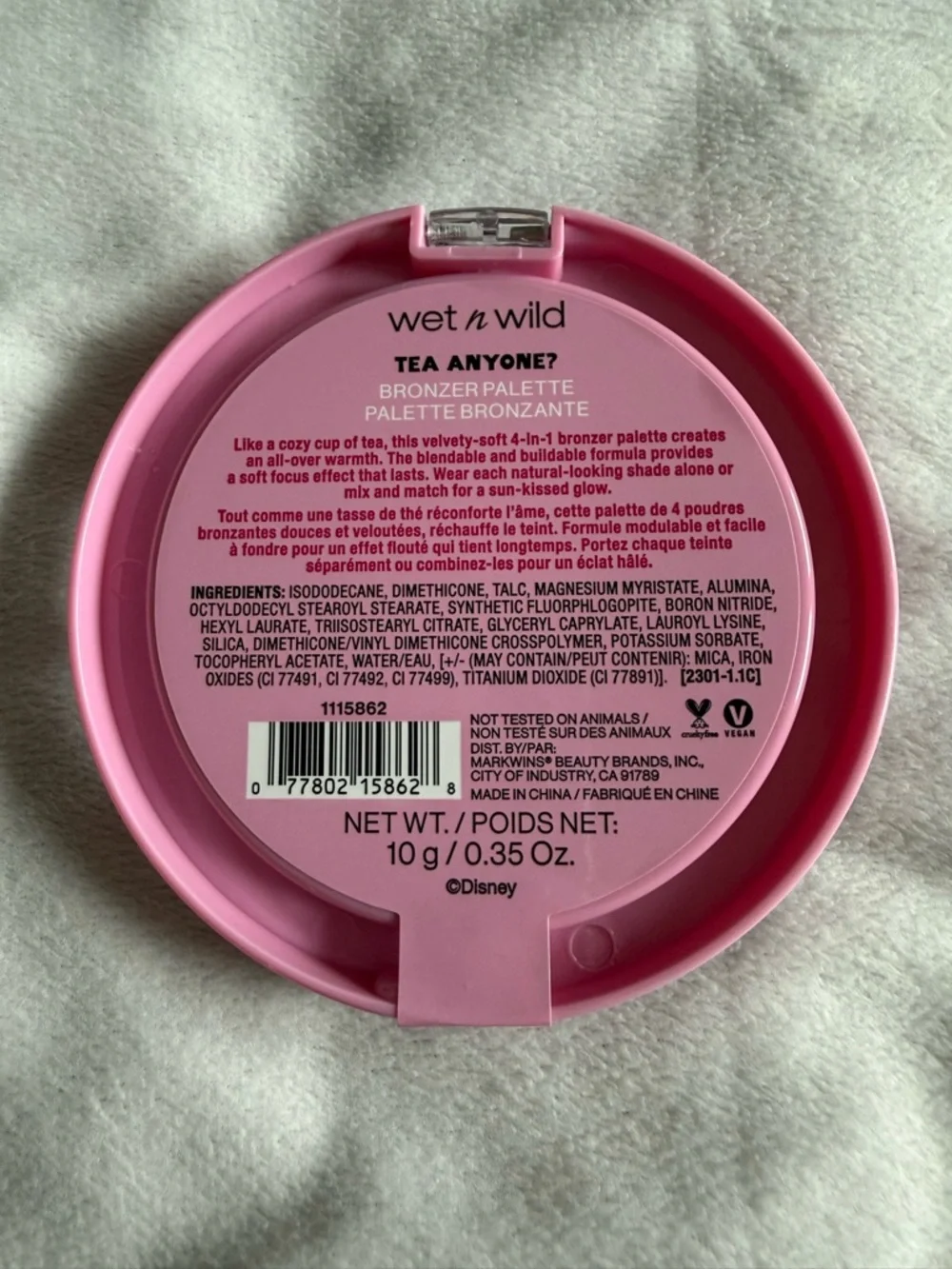 wet n wild Alice in Wonderland Pink Tea Anyone? Bronzer Palette NWT